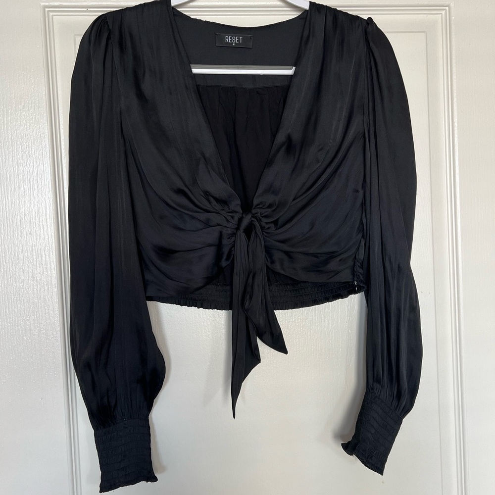 RESET long sleeve crop top